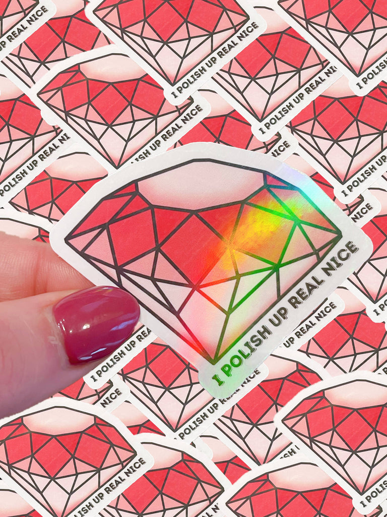 Bejeweled Taylor Swift Holographic Sticker  Vinyl Waterproof Sticker –  handsomeprintsdesign